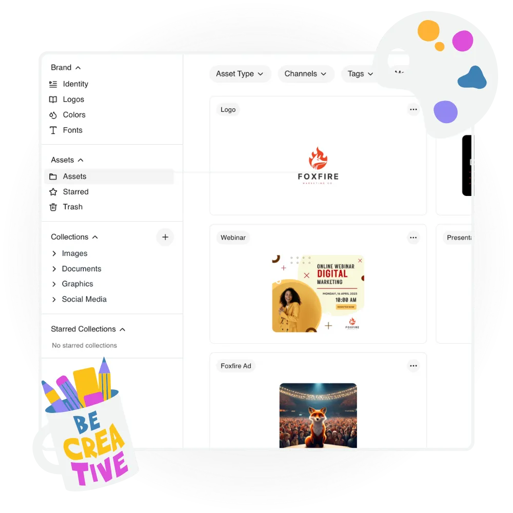 BrandLife’s  digital asset management interface 