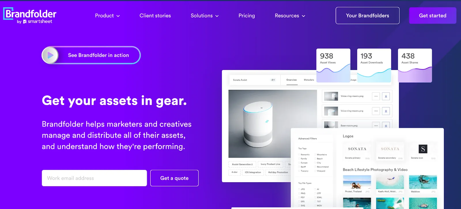 Brandfolder homepage