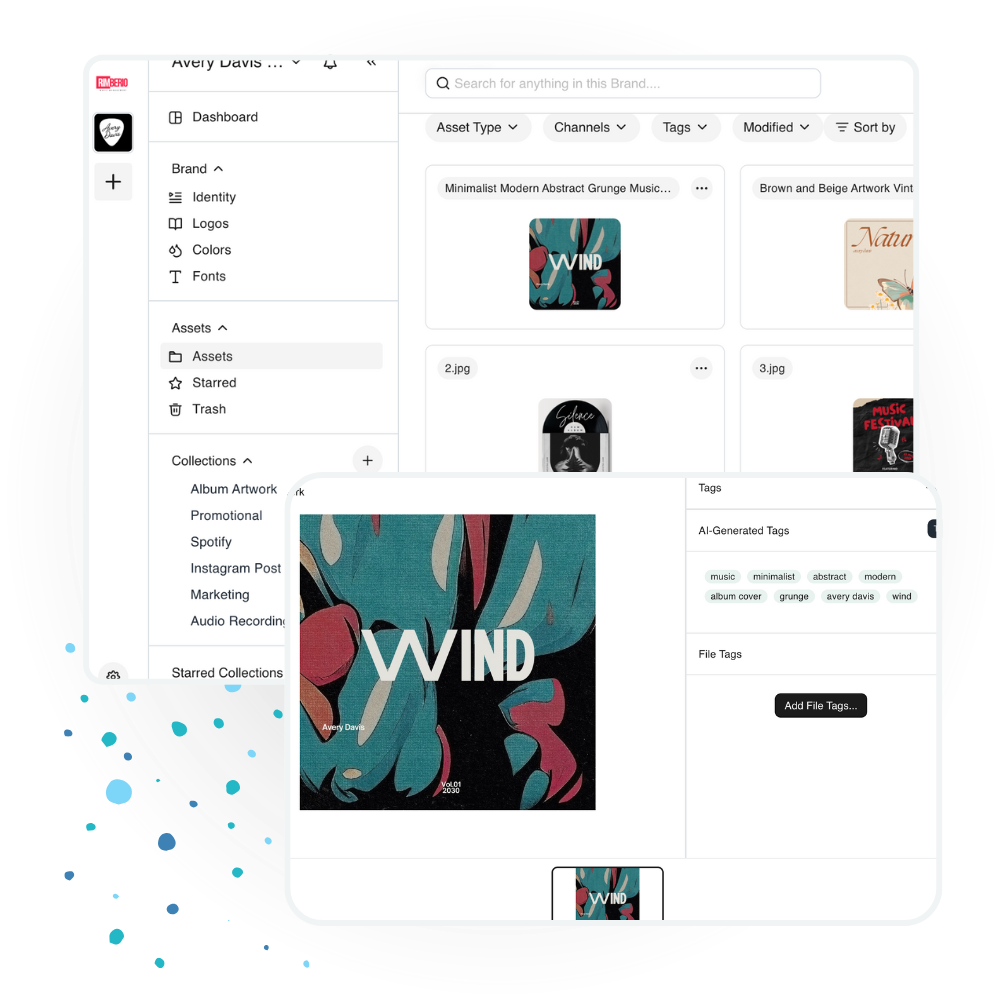 BrandLife's discoverability of assets using AI-generated tags