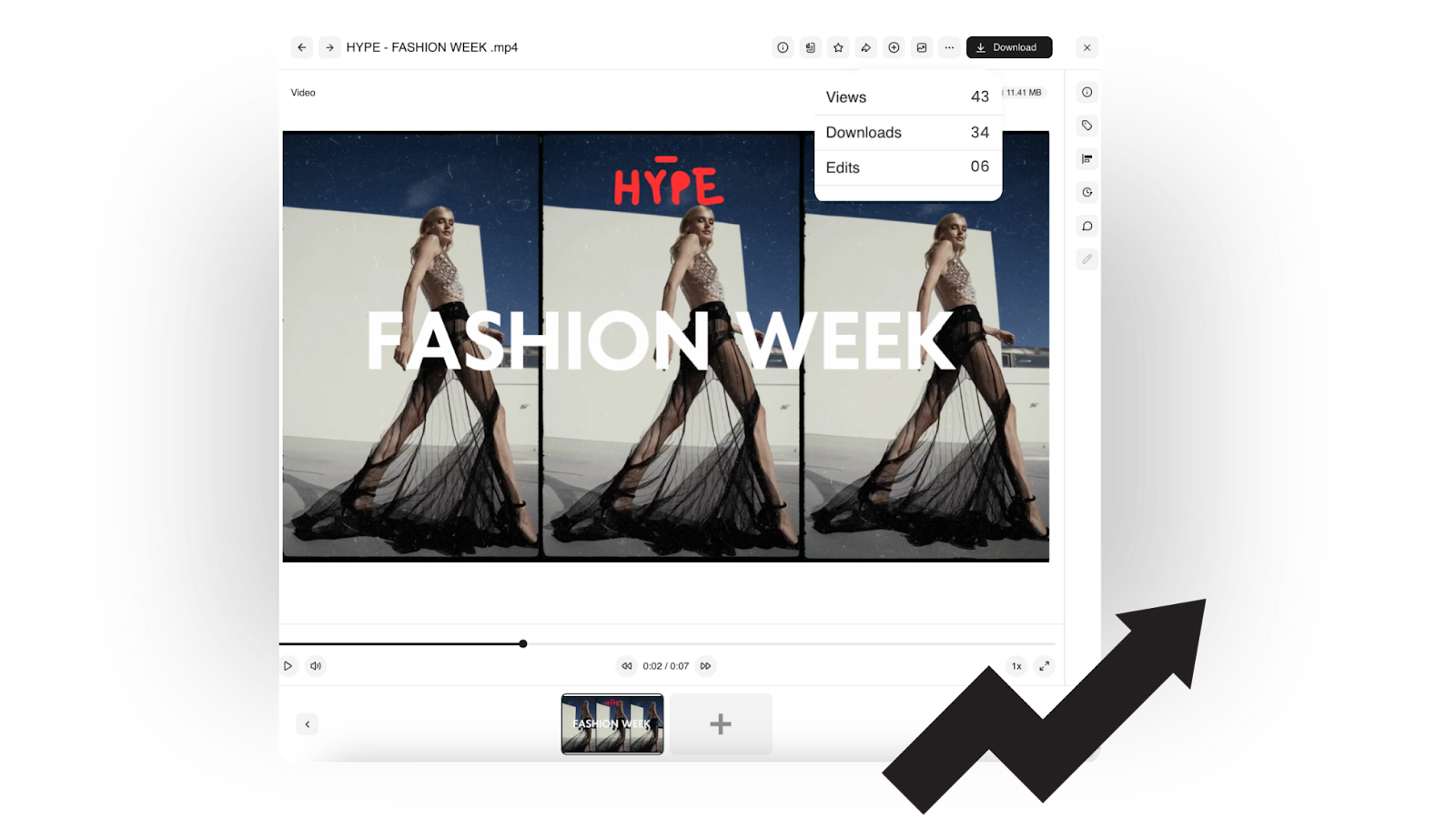 BrandLife's built in analytical feature screenshot