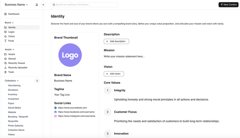 BrandLife guideline portal for maintaining brand consistency and reputation
