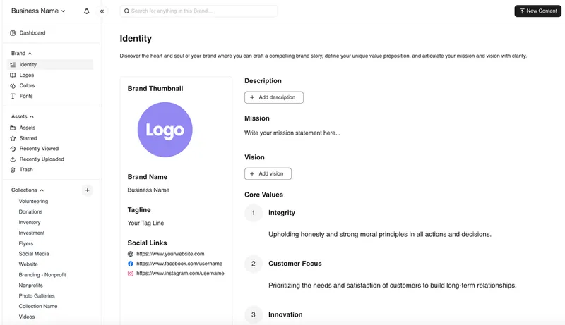 BrandLife guideline portal for maintaining brand consistency and reputation