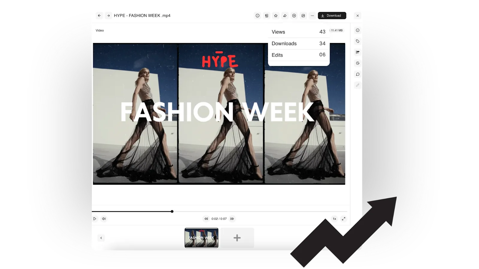 BrandLife's built in analytical feature screenshot