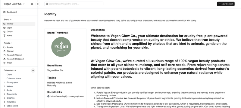 BrandLife lets you define brand identity clearly on the platform