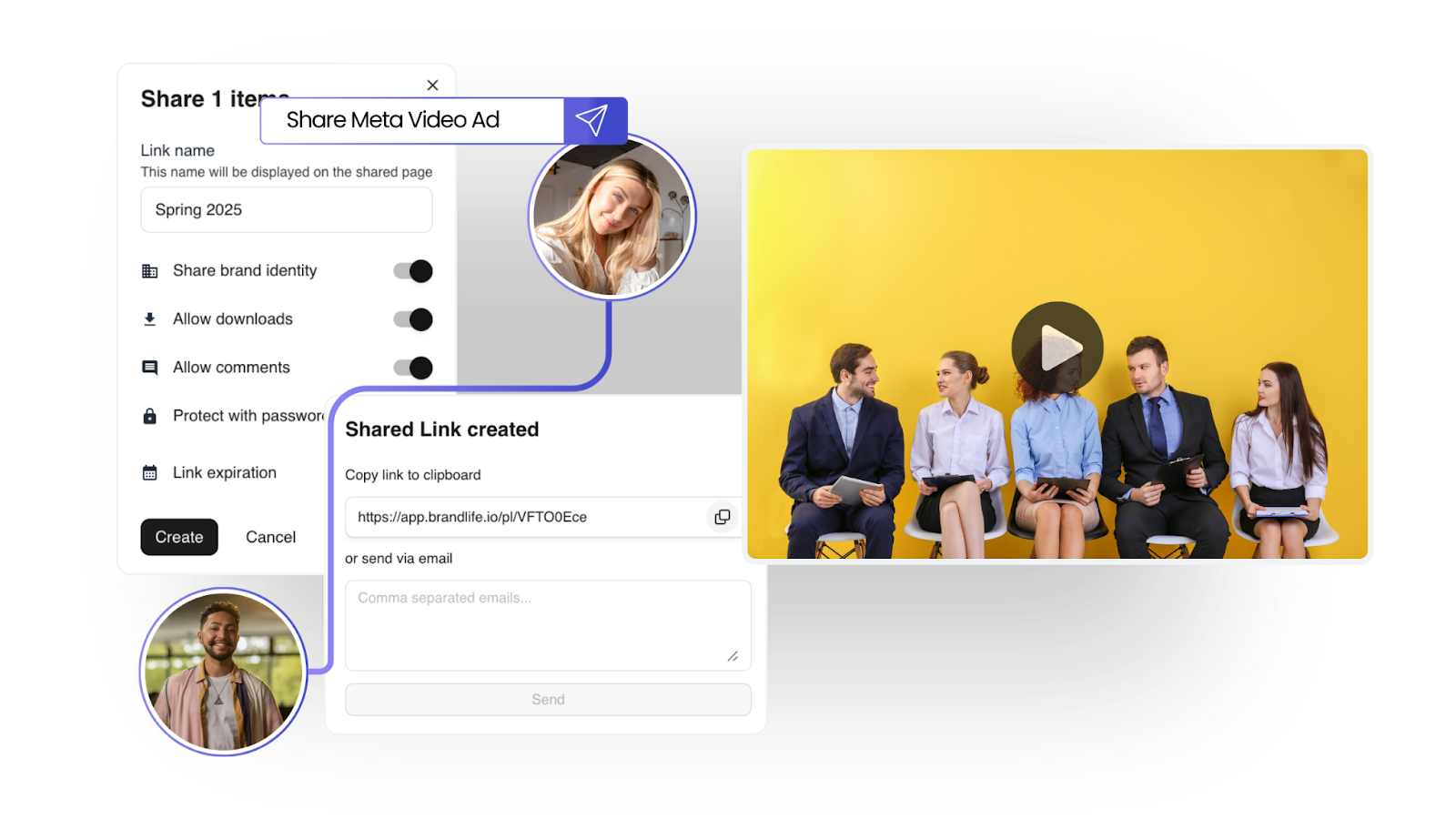 BrandLife's DAM collaboration feature