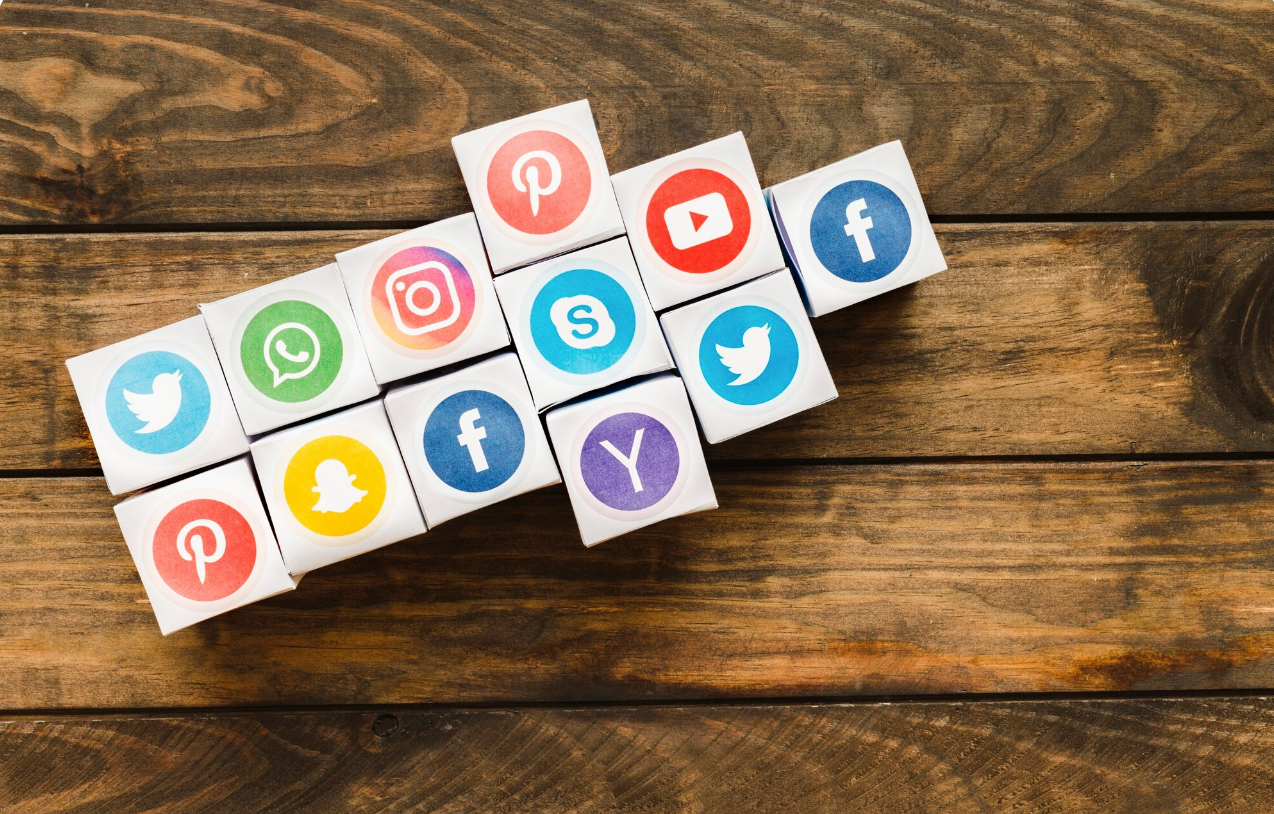 Logos of different social media platform