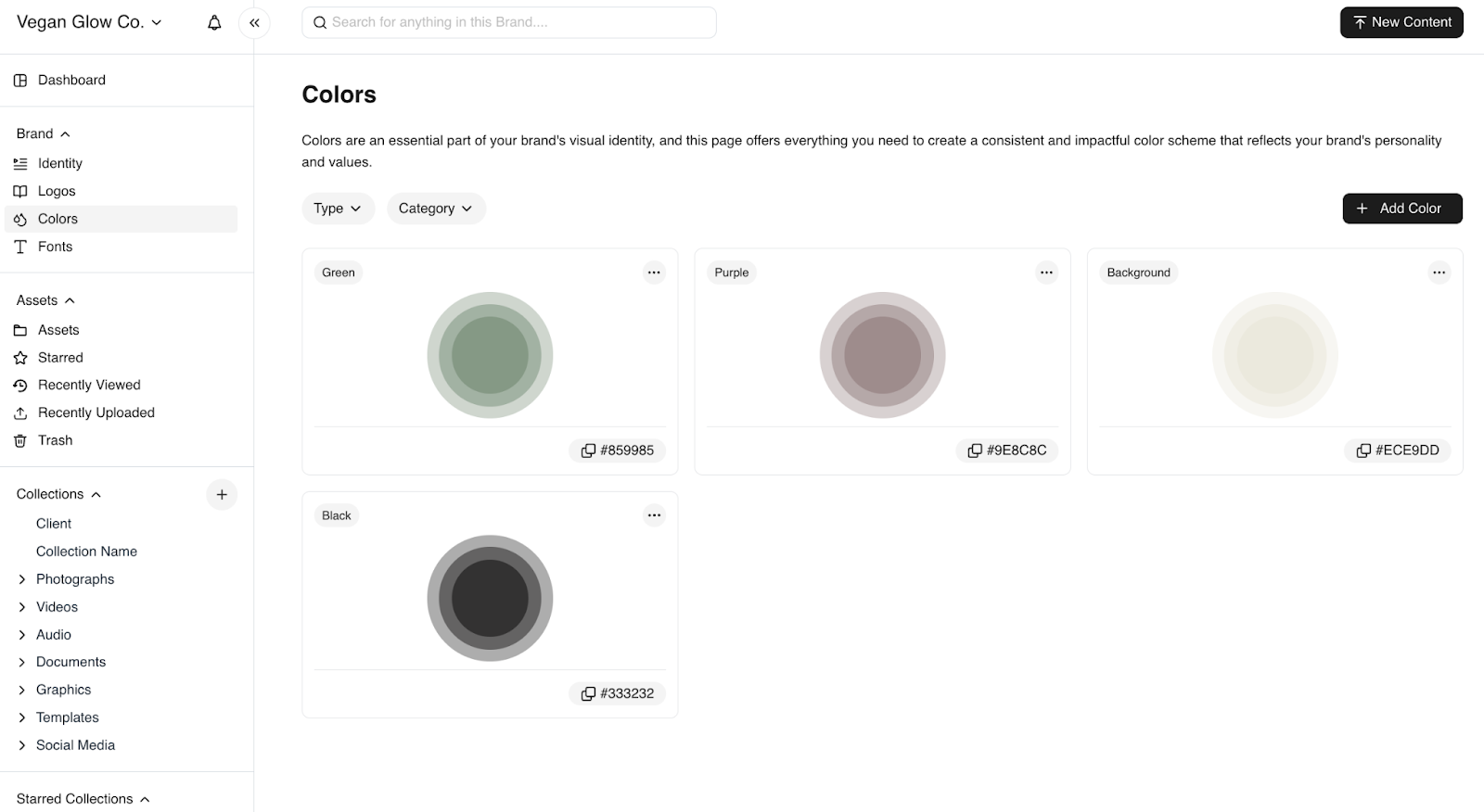 BrandLife's brand guideline portal