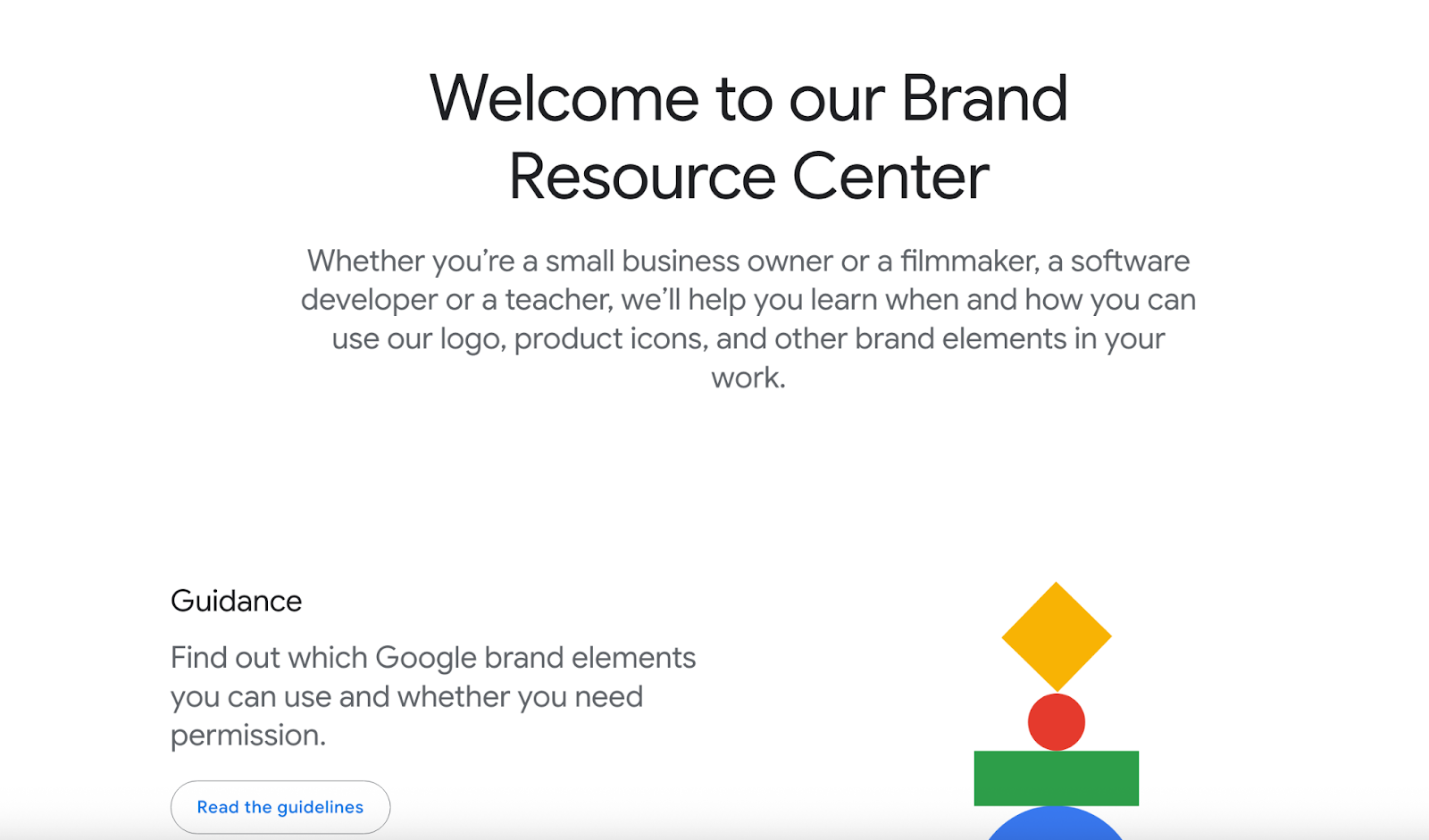 Google brand resource center