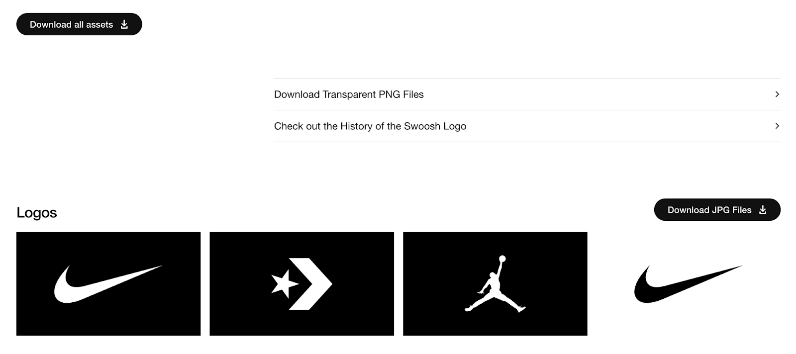 Nike visual identity files