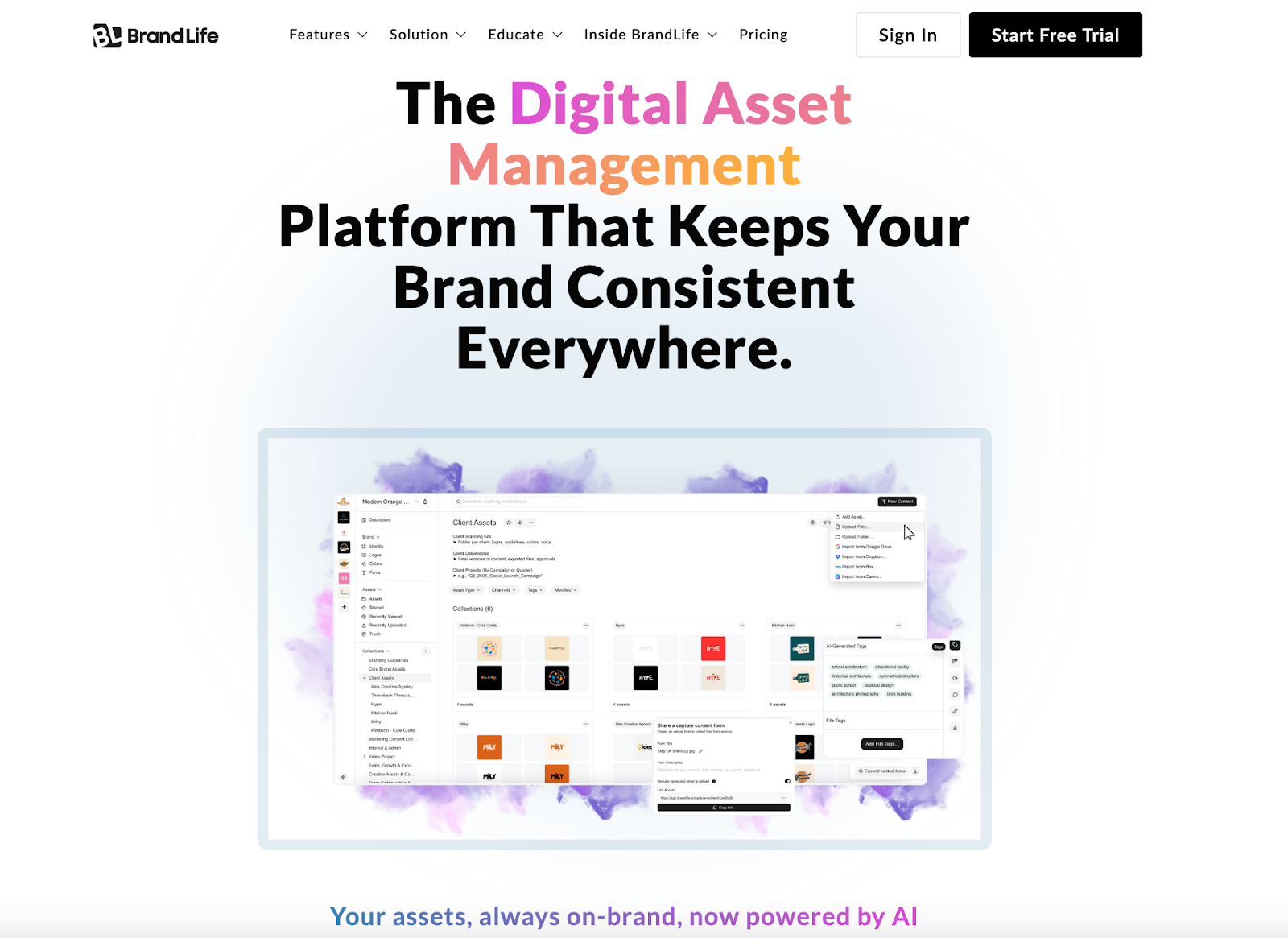 BrandLife's homepage