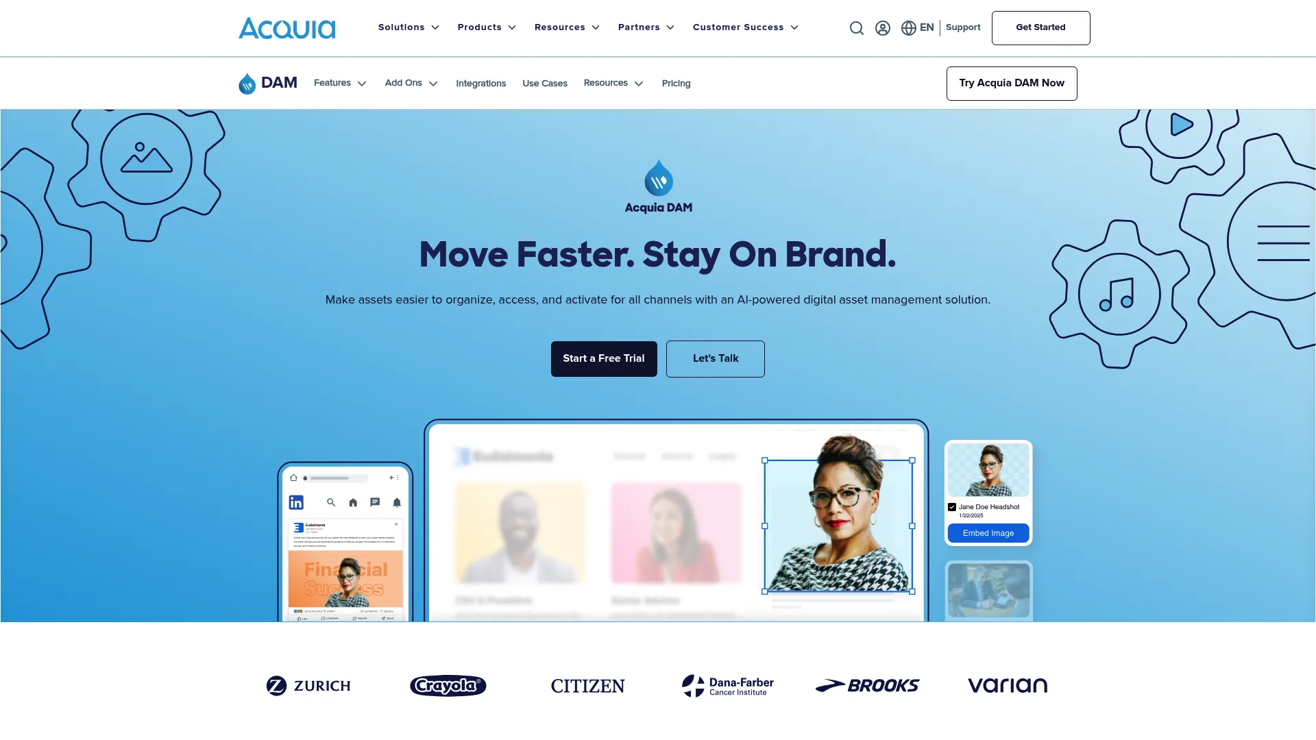 Acquia DAM product page