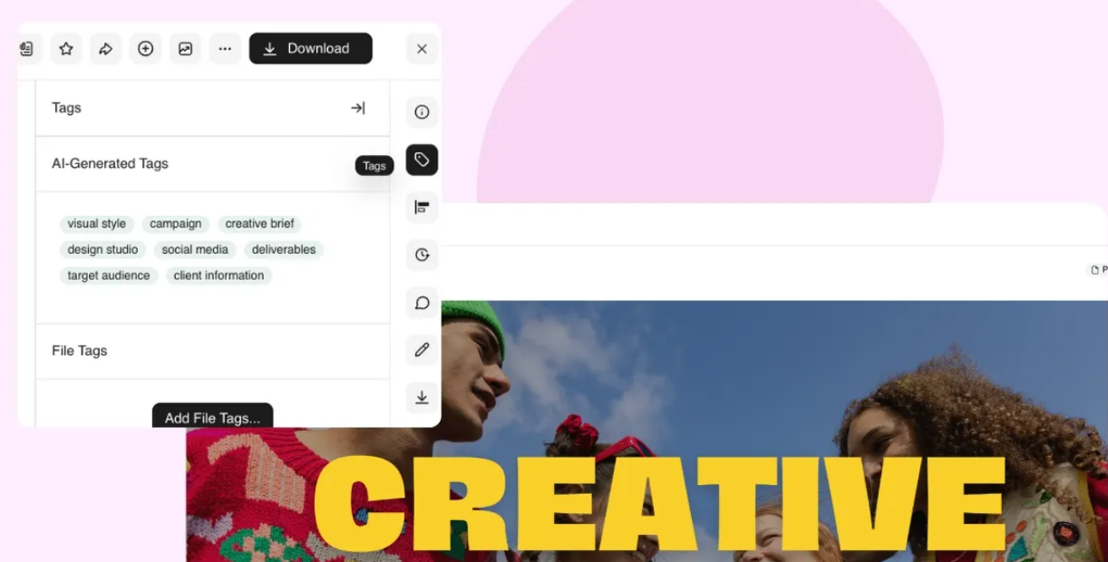 BrandLife AI auto-tagging feature