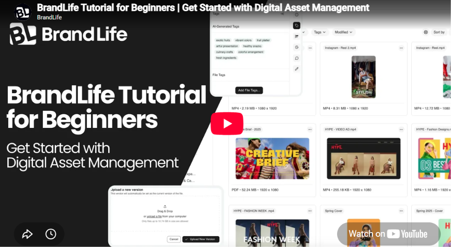 An image showing BrandLife’s demo page