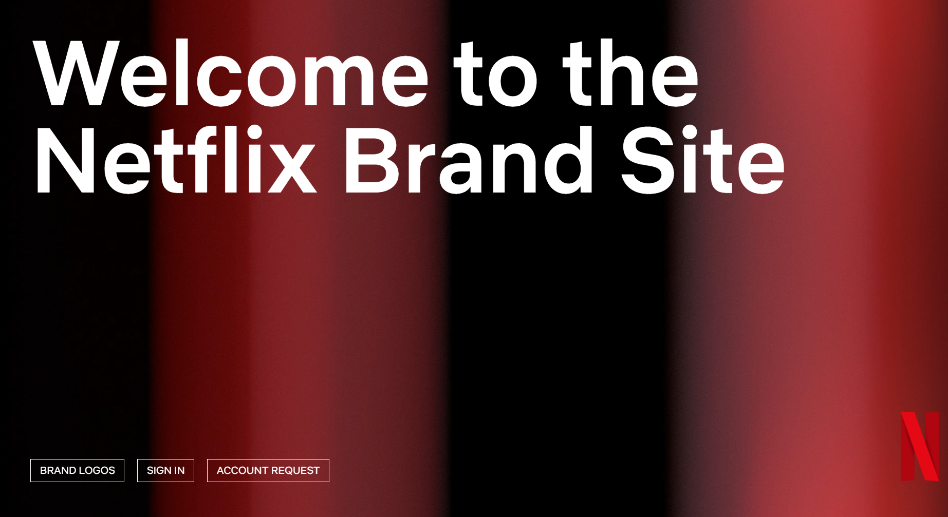 An image showing Netflix’s brand site