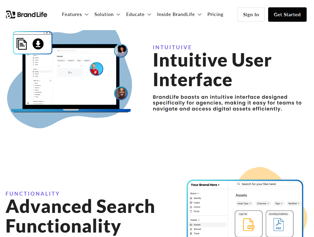 An image showing BrandLife’s agencies’ dashboard