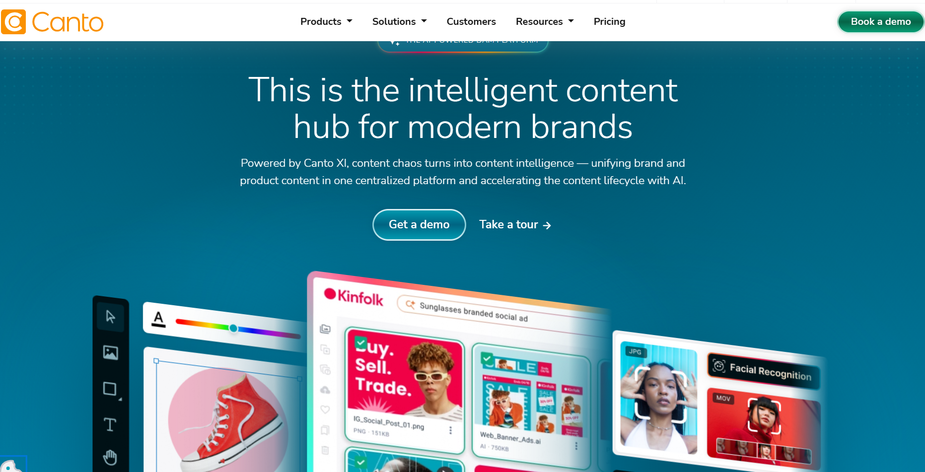 An image showing Canto’s homepage