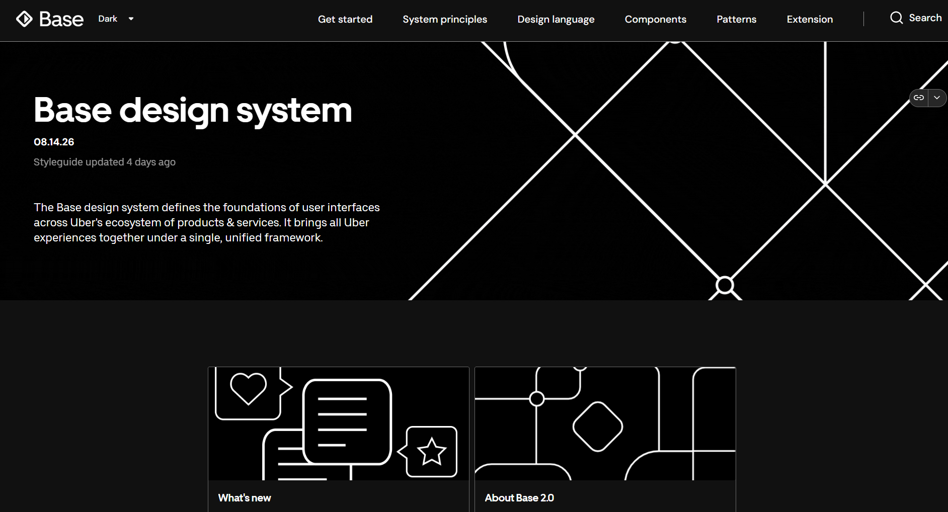 An image showing Uber’s Base design system