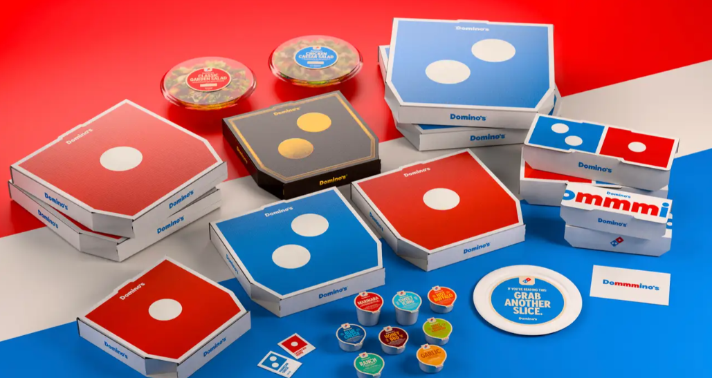 An image showing Domino’s 2025 brand refresh