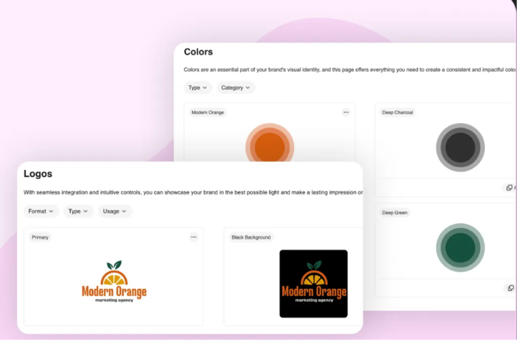 An image showing BrandLife’s centralized asset library