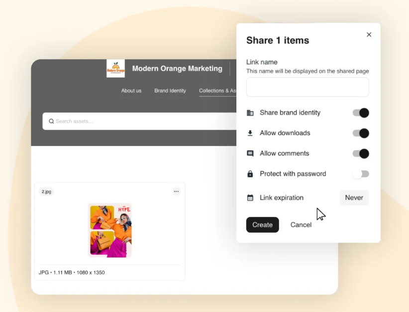 An image showing BrandLife’s webpage