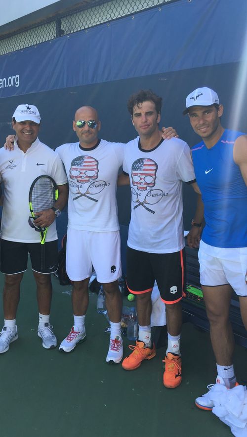 Our founder with Malek Jaziri and Rafael Nadal