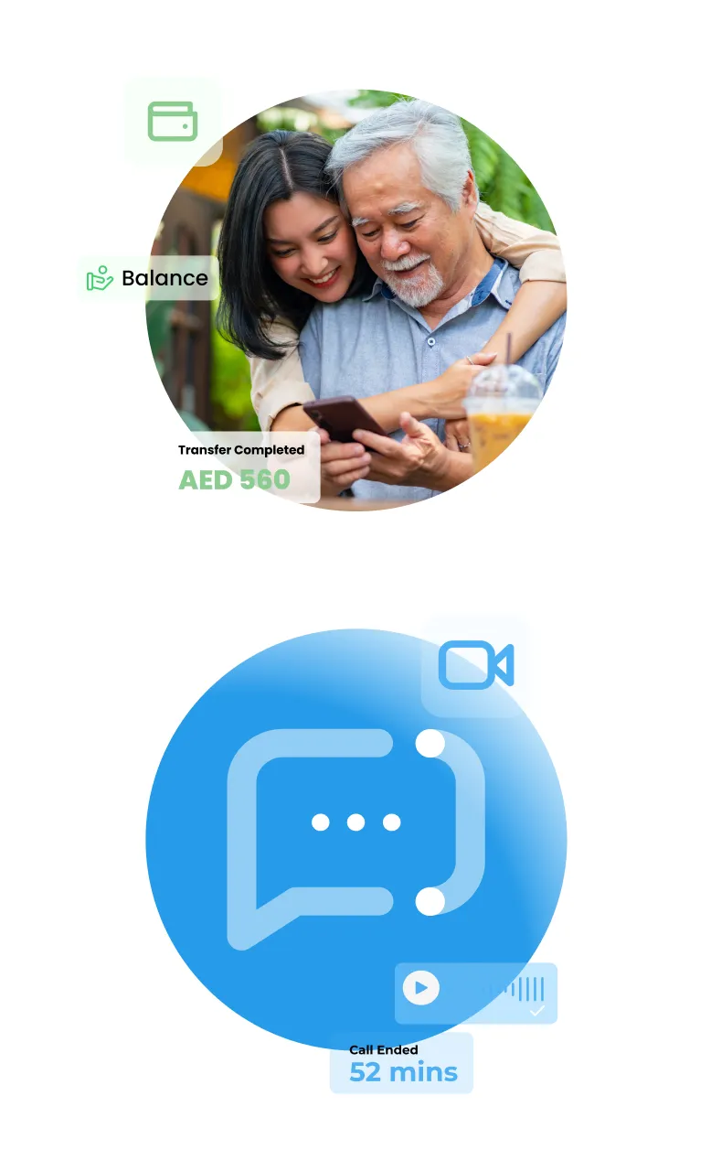 a couple of people that are looking at a cell phone