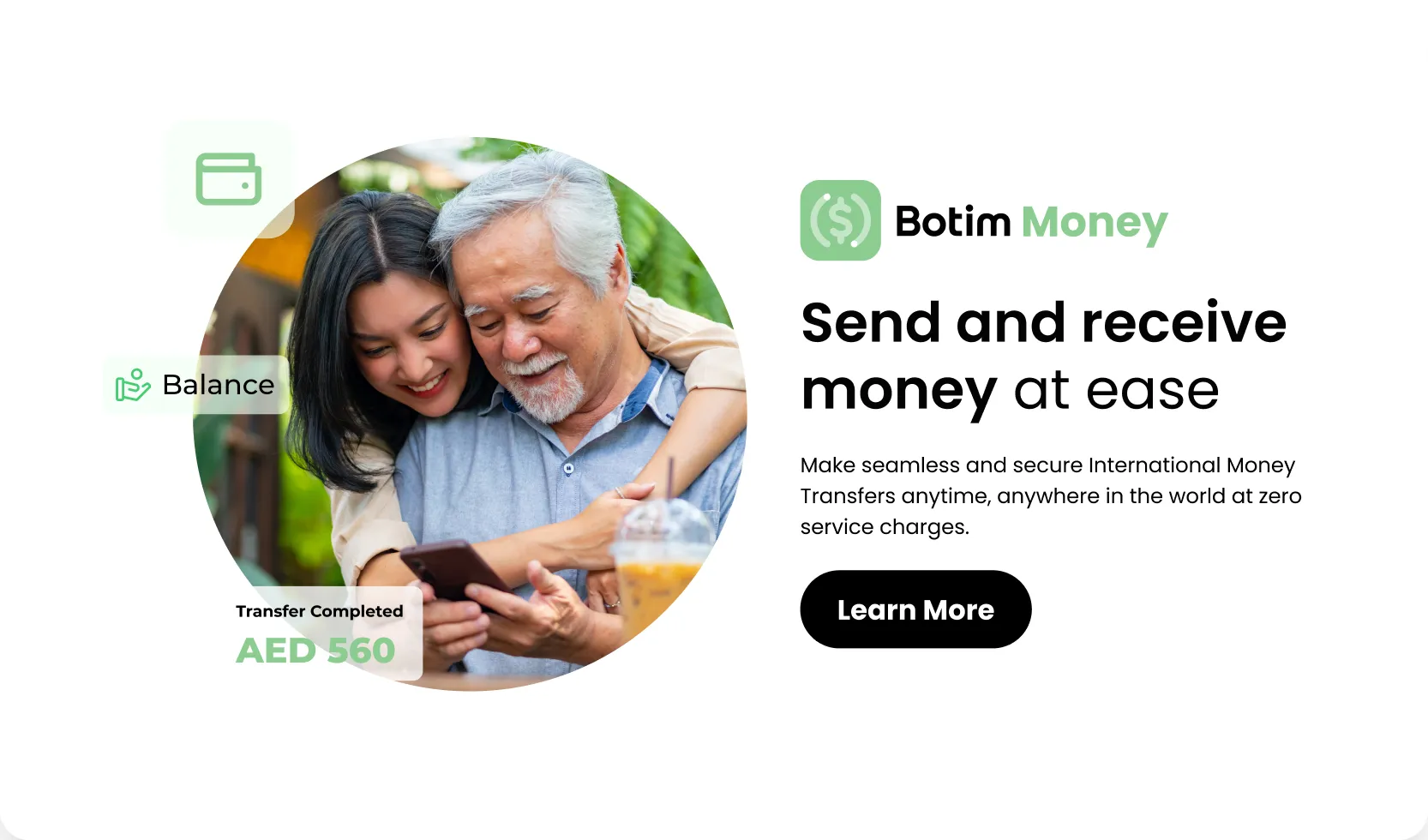 a man and woman looking at a cell phone