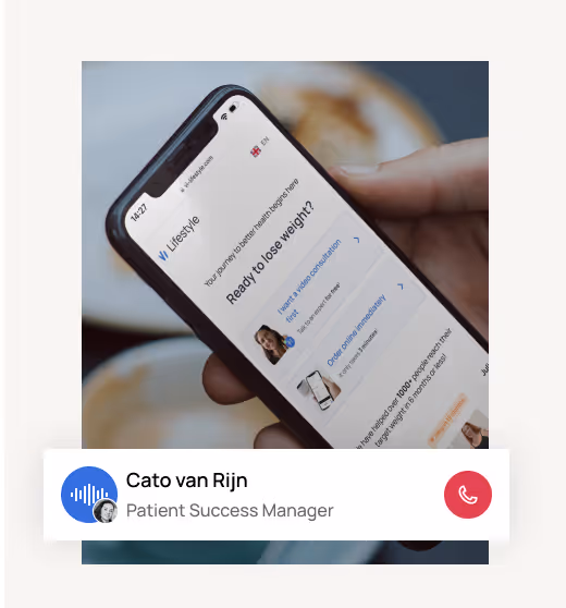 Customer support on mobile.