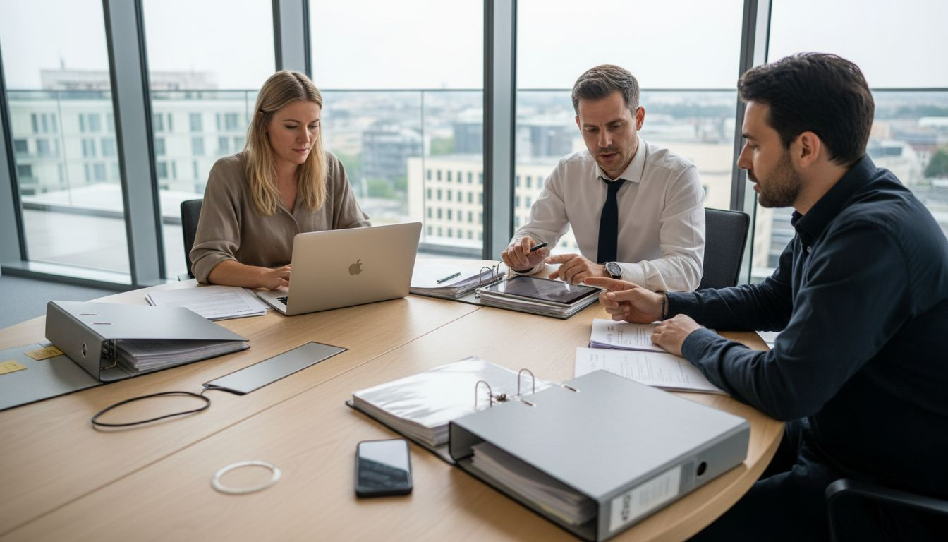 Das Team beim digitalen Recruiting-Meeting