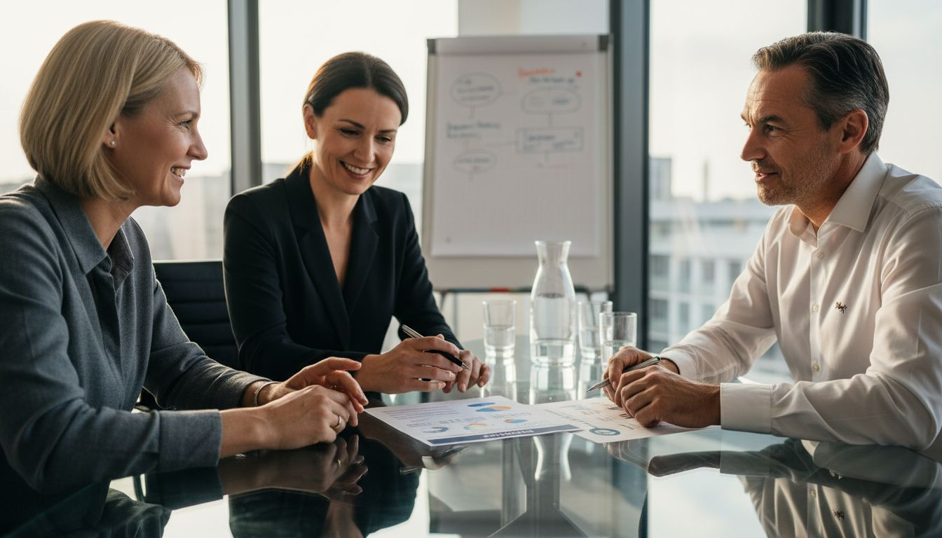 Das Team setzt sich zusammen, um gemeinsam Ziele für ein nachhaltiges Recruiting zu erarbeiten.