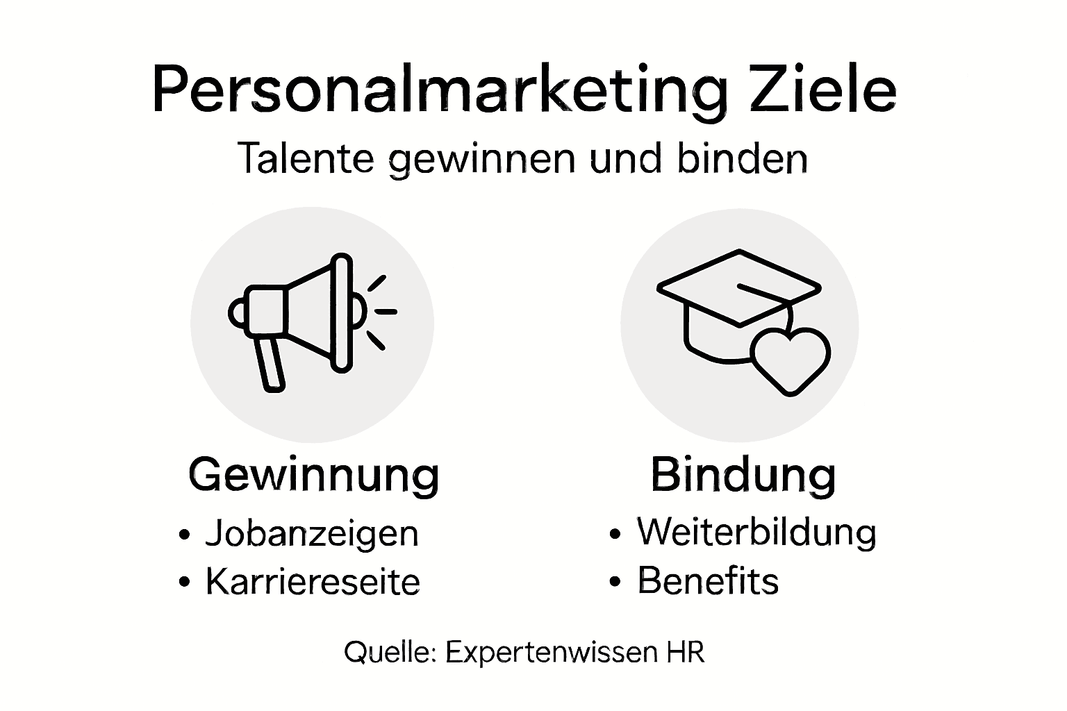 Übersicht: Ziele und Strategien im Personalmarketing auf einen Blick