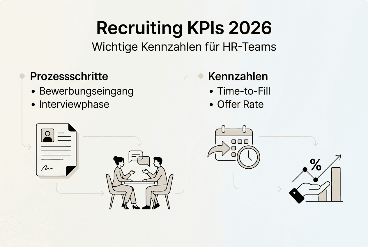 Recruiting-Kennzahlen und Prozessübersicht: Alles Wichtige auf einen Blick