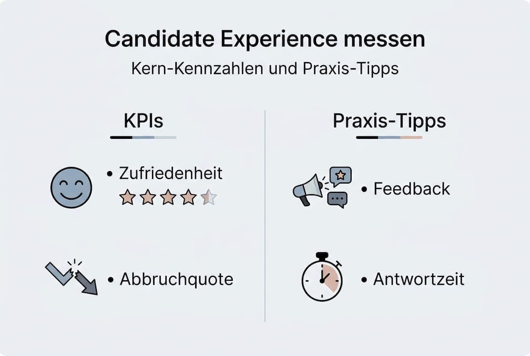 Übersicht mit wichtigen Kennzahlen und praxisnahen Empfehlungen für eine gelungene Candidate Experience
