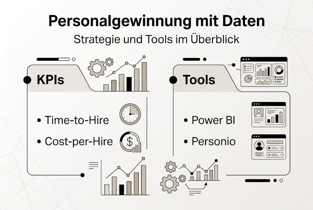 Recruiting: Wichtige Kennzahlen und nützliche Tools auf einen Blick (Infografik)