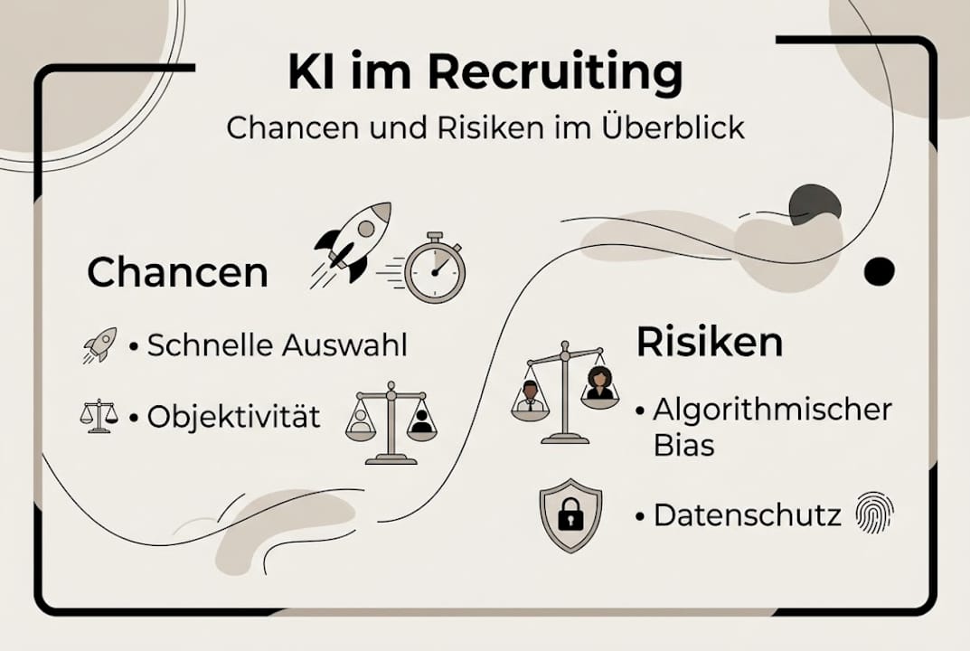 Infografik: Wie Künstliche Intelligenz das Personalwesen verändert – Potenziale und Herausforderungen im Überblick
