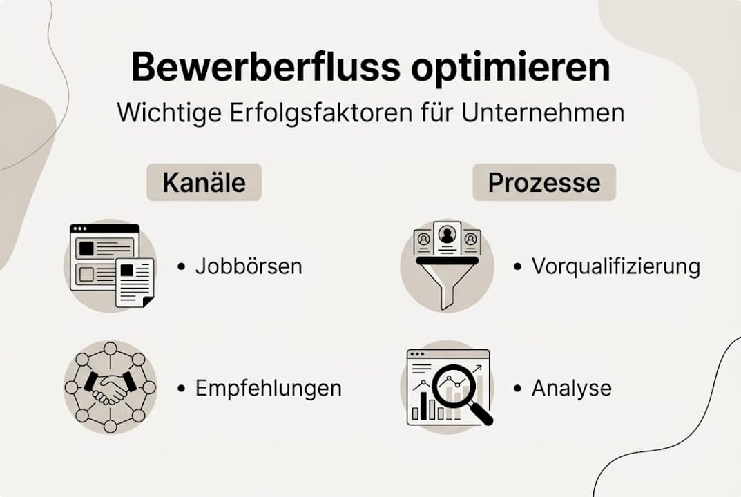 Infografik: Die wichtigsten Faktoren für einen erfolgreichen Bewerbungsprozess