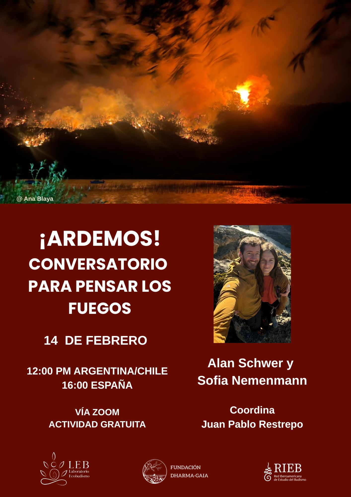 Conversatorio LEB: ¡Ardemos! Conversatorio para pensar los fuegos