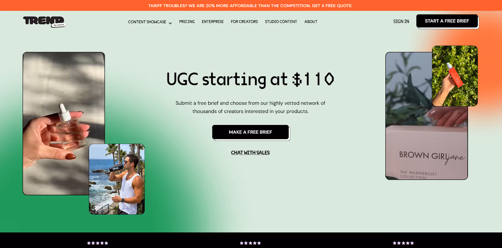 Trend homepage
