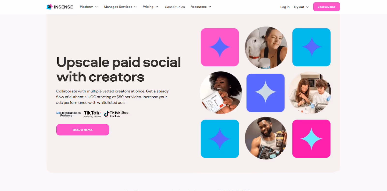 Insense homepage