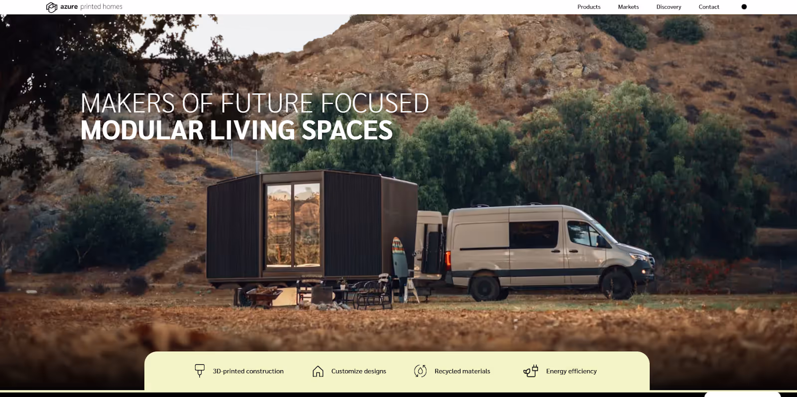 Azure Printed Homes homepage