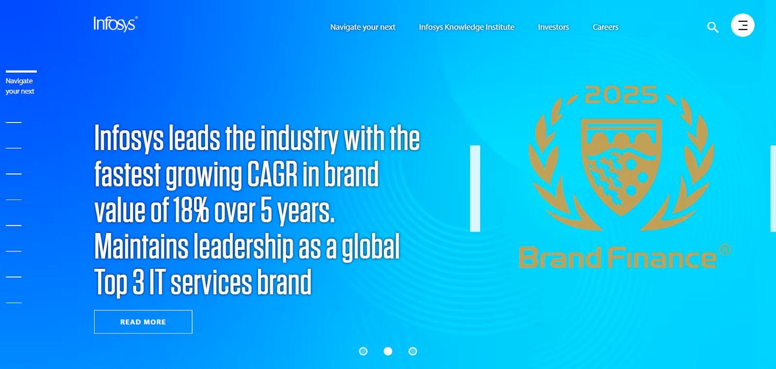 Infosys homepage
