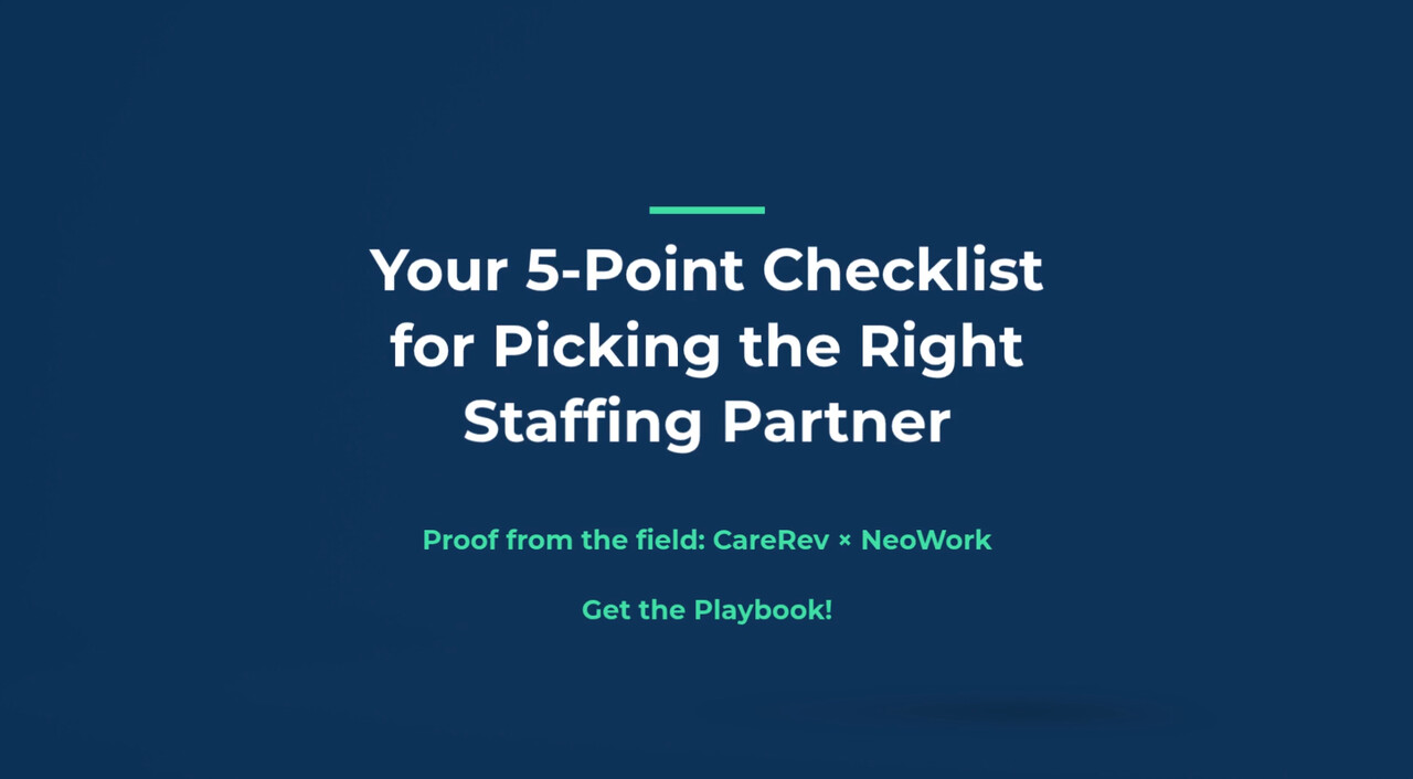 Your 5-Point Checklist for Picking the Right Staffing Partner