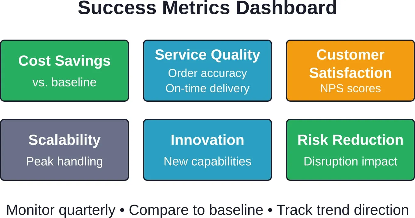 Six critical dimensions for evaluating outsourcing relationship performance and ROI