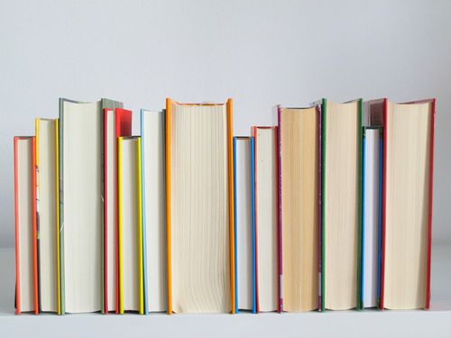 Bild mit Büchern. Lektorat Leyendecker