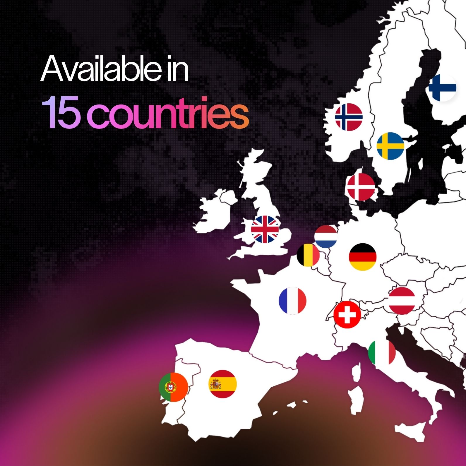 Map of all the countries Gini by MyTraffic is available in