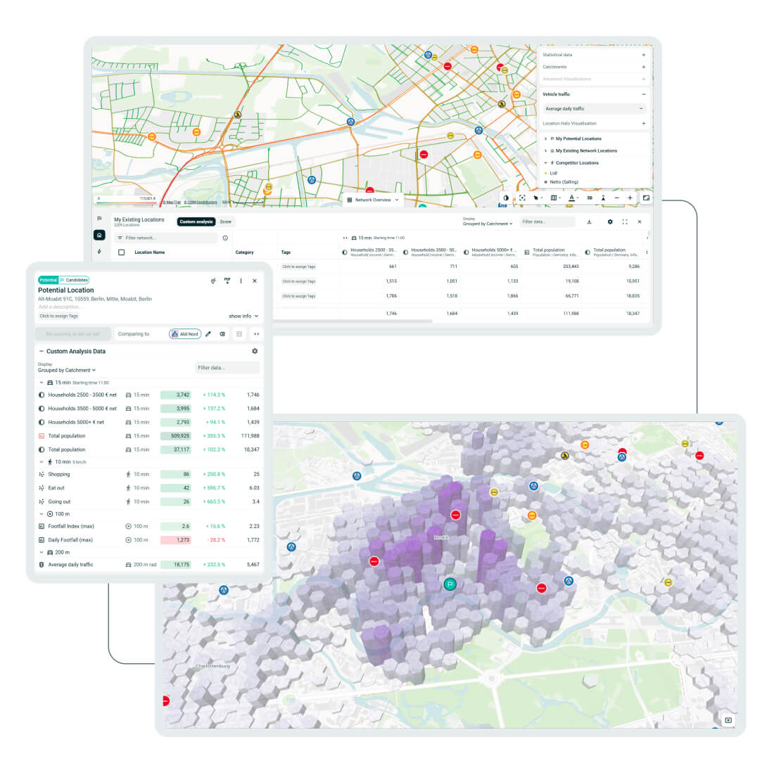Die Oberfläche von TargomoLOOP - MyTraffic