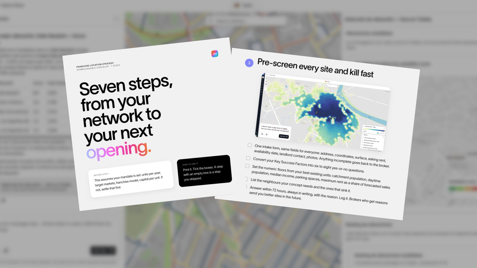 Build a franchise location strategy that's built for long term growth, in 7 steps. Download our full checklist for free.