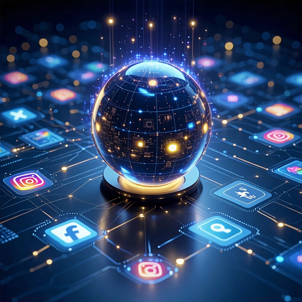 Agente de Marketing Autónomo trabajando en una campaña de redes sociales
