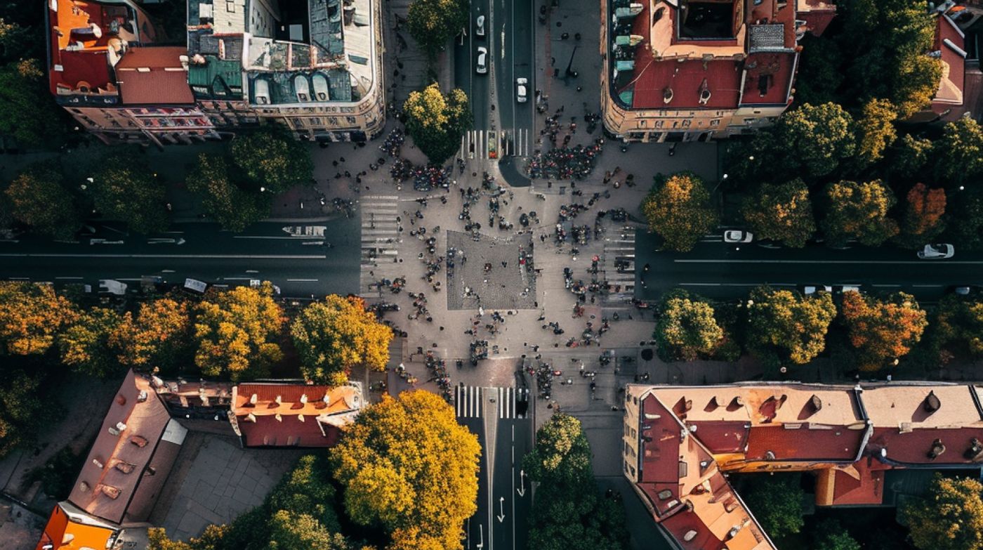 Satellite view of Milan