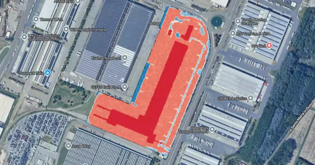 simulation model applied to an urban area